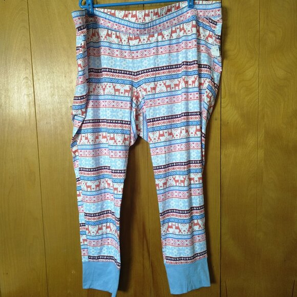 Motherhood Maternity Sleep Size 3X Pull On Christmas Pajama Jogger Pants NEW - Picture 1 of 6